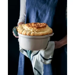 Moule à soufflé céramique Appolia écru 22 cm Peugeot