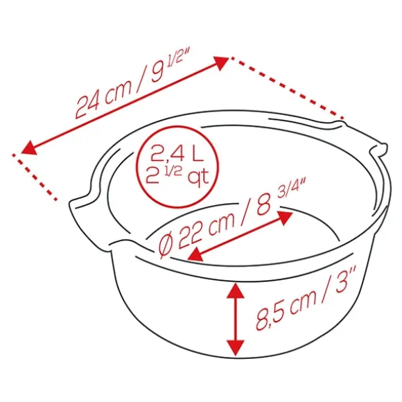 Moule à soufflé céramique Appolia ardoise 22 cm Peugeot