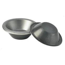 6 moules Pasteis de Nata aluminium revêtu 8 cm
