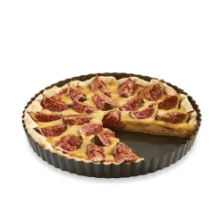 Moule à tarte acier revêtu antiadhérent bords cannelés 24,5 cm Mathon