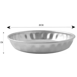 Moule à tarte en inox 28 cm Steel Pan