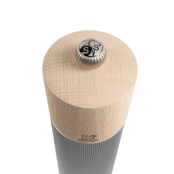 Moulin à sel manuel aluminium et bois Line 22 cm Peugeot