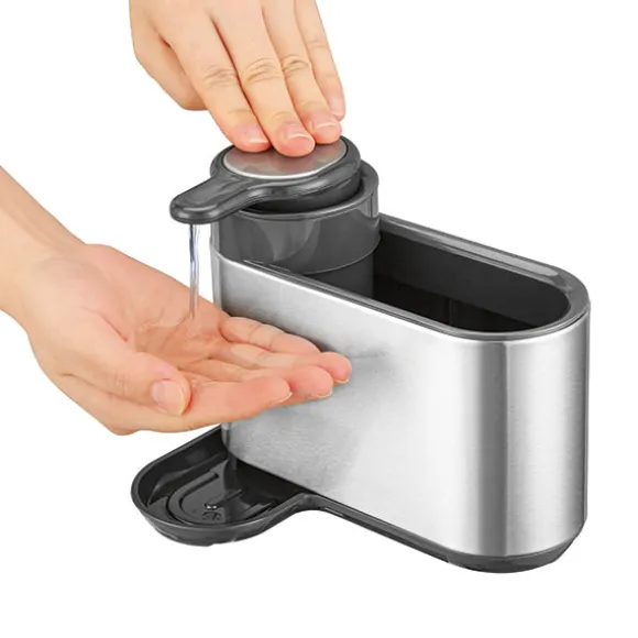 Organisateur d'évier en inox avec distributeur de savon Mathon
