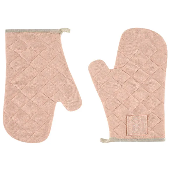 Paire de gants de cuisine en coton recyclé saumon Witloft