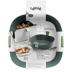 Panier carré en silicone pour friteuse à air chaud XL Lékué
