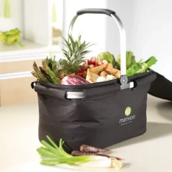 Panier isotherme noir pliable avec anse rabattable Mathon