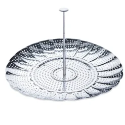 Panier vapeur inox marguerite pliable 28 cm Mathon