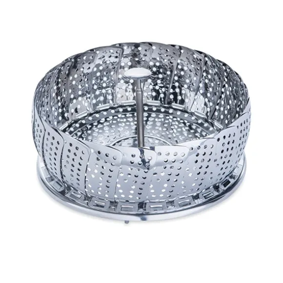 Panier vapeur inox marguerite pliable 28 cm Mathon