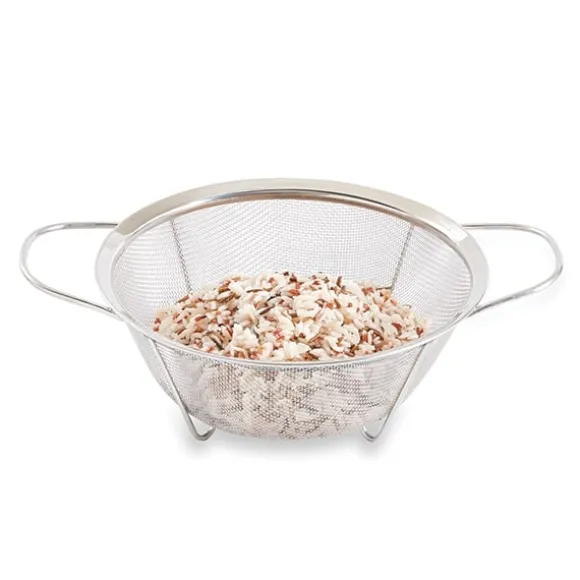 Passoire à maille fine sur pieds en inox pour riz 23,5 cm Mathon