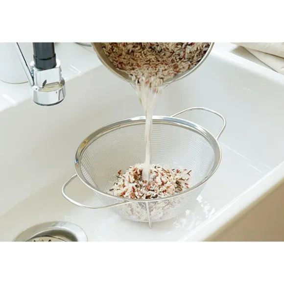 Passoire à maille fine sur pieds en inox pour riz 23,5 cm Mathon