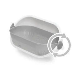 Passoir rotative ovale et bol de trempage 1,7 L Kokubo
