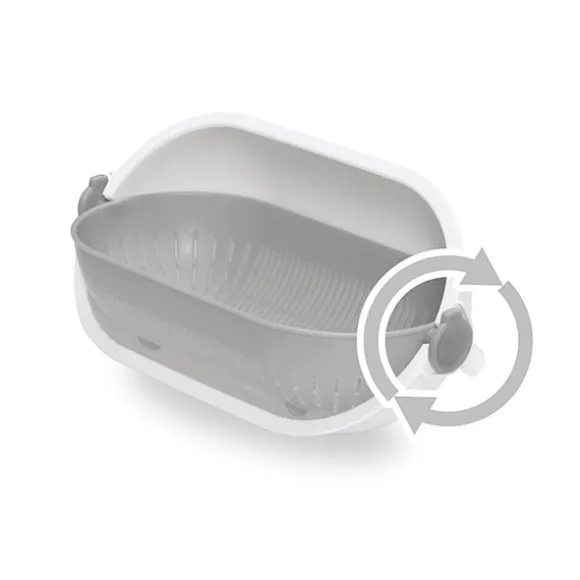 Passoir rotative ovale et bol de trempage 1,7 L Kokubo
