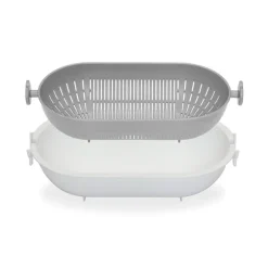 Passoir rotative ovale et bol de trempage 1,7 L Kokubo