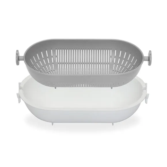 Passoir rotative ovale et bol de trempage 1,7 L Kokubo