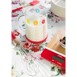 Pichet mesureur en verre et silicone 1 L Pebbly