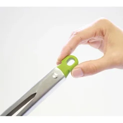 Pince en inox et silicone verrouillable avec reposoir Joseph Joseph