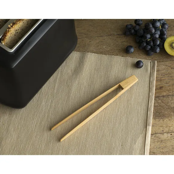 Pince à toast en bambou 24 cm Pebbly