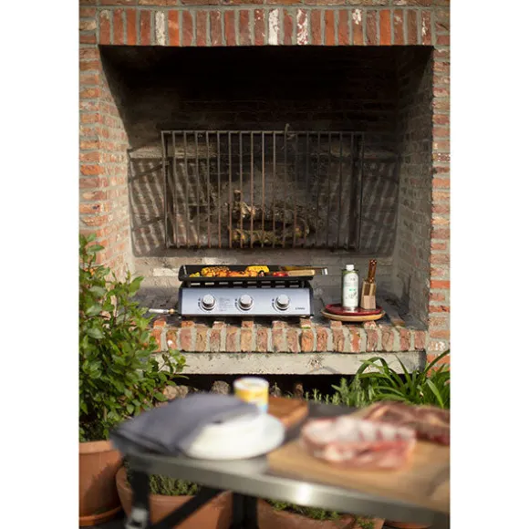 Plancha 3 brûleurs à gaz Livoo