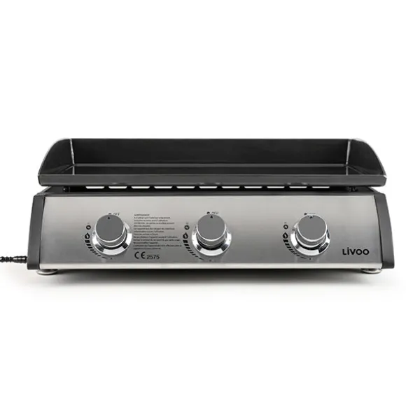 Plancha 3 brûleurs à gaz Livoo