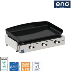 Plancha gaz 3 bruleurs Initial 65 Inox ENO