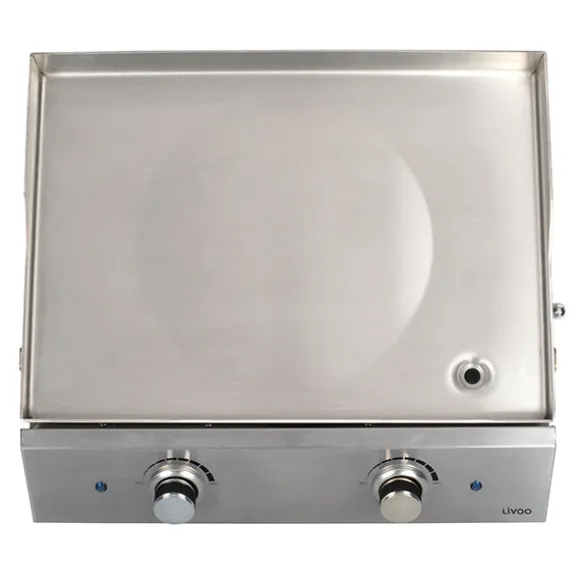 Plancha inox 2 thermostats 2800W DOC302 Livoo