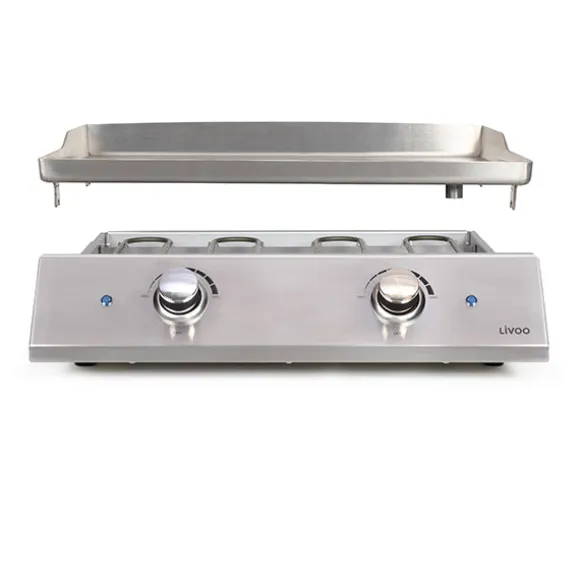 Plancha inox 2 thermostats 2800W DOC302 Livoo