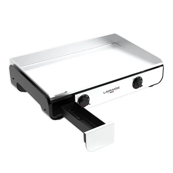 Plancha Pro 65 noire et spatule en inox Lagrange