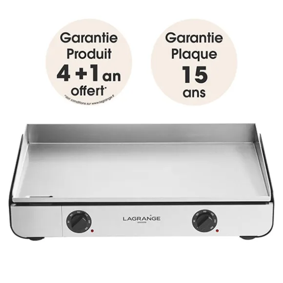 Plancha Pro 65 noire et spatule en inox Lagrange