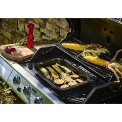 Plancha rectangulaire Grill To Table noir satin 43 cm Peugeot