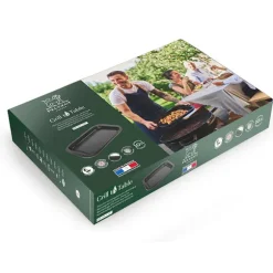 Plancha rectangulaire Grill To Table noir satin 43 cm Peugeot
