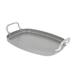 Plancha rectangulaire lisse acier Minéral B 38 x 26 cm De Buyer