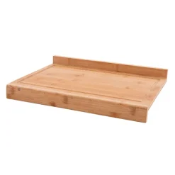 Planche à découper en bambou réversible avec rainure et ajustable au plan de travail 60 × 40 cm Point Virgule