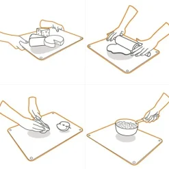 Planche de protection pour plaque de cuisson 50 x 28 cm Pebbly