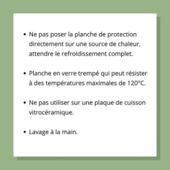 Planche de protection pour plaque de cuisson 50 x 28 cm Pebbly