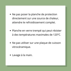 Planche multifonction en verre 40 cm Pebbly