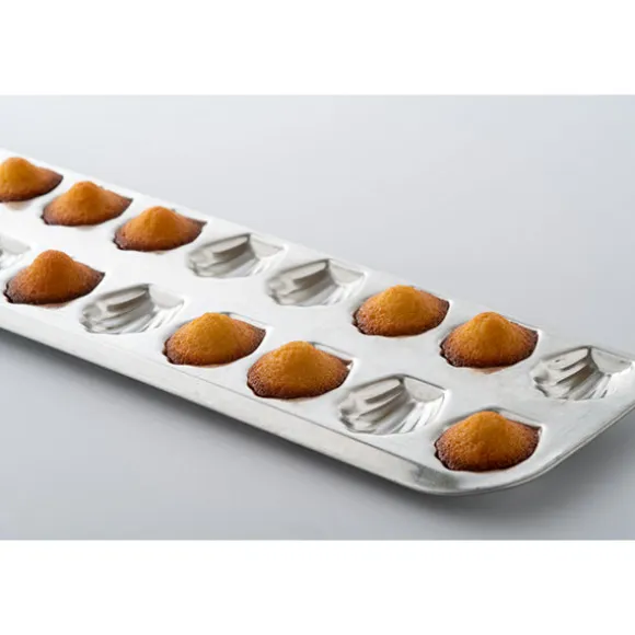 Plaque 20 madeleinettes en fer blanc Gobel