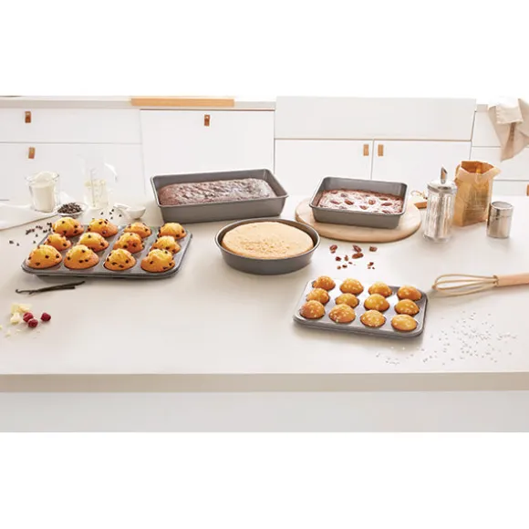 Plaque 12 mini-muffins acier revêtement antiadhérent 26 cm Mathon