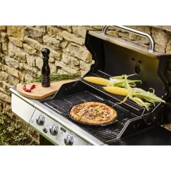 Plaque à pizza Grill To Table noir satin 34 cm Peugeot