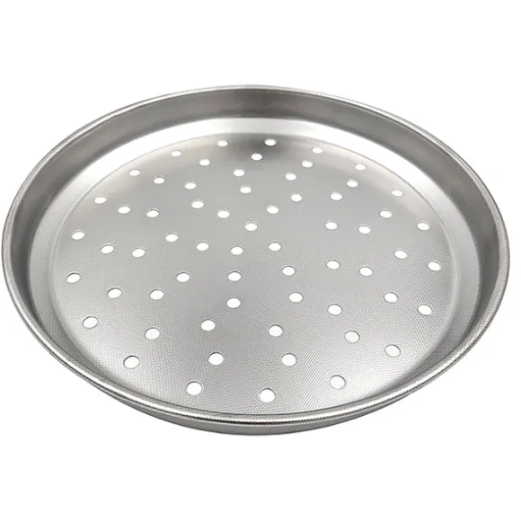 Plaque à pizza perforée inox 28 cm Steel Pan