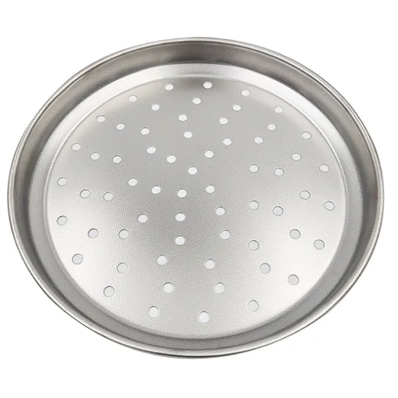 Plaque à pizza perforée inox 28 cm Steel Pan