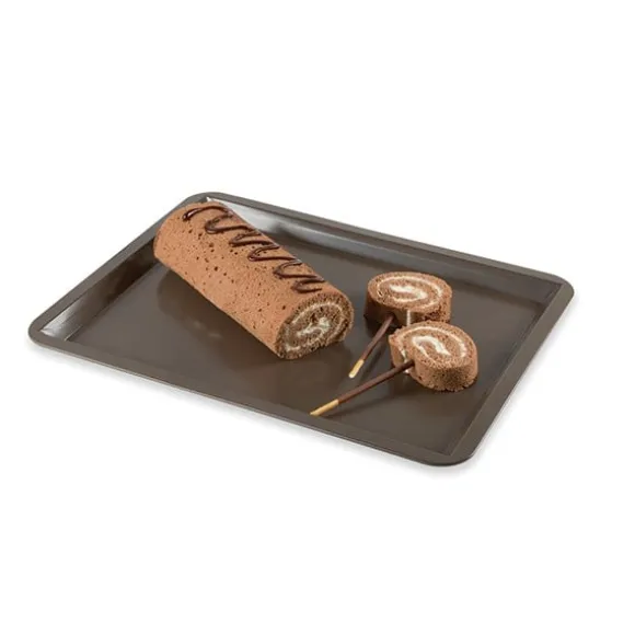 Plaque à pâtisserie acier revêtu antiadhérent 40 cm Mathon