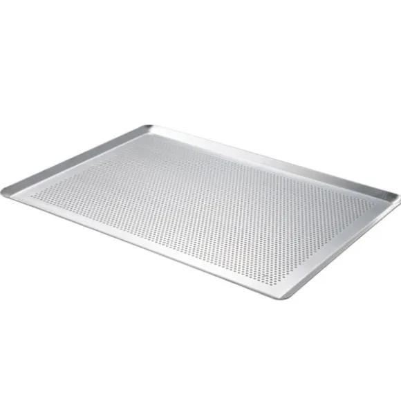 Plaque à pâtisserie micro-perforée professionnelle en aluminium 40 cm Mathon