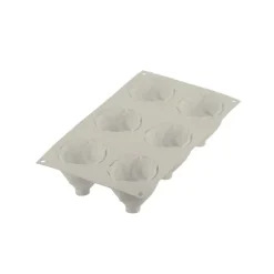 Plaque silicone 3D 6 empreintes Cream Silikomart