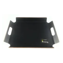 Plateau à bords relevés couleur 44 cm noir Point Virgule