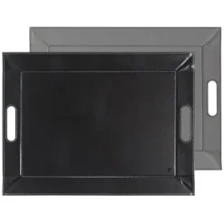 Plateau réversible bicolore noir et gris 55 cm FreeForm