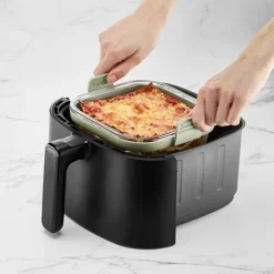 Plat en verre carré pour friteuse à air chaud Lékué