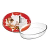 Plat en verre Kristall ovale 35 cm Ibili