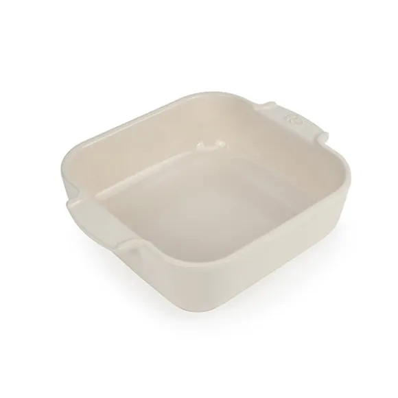 Plat à four céramique Appolia carré écru 18 cm Peugeot