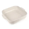 Plat à four céramique Appolia carré écru 36 cm Peugeot