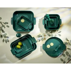 Plat à four céramique Appolia rectangulaire vert 32 cm Peugeot